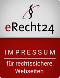 eRecht24 Impressum für rechtssichere Webseiten.